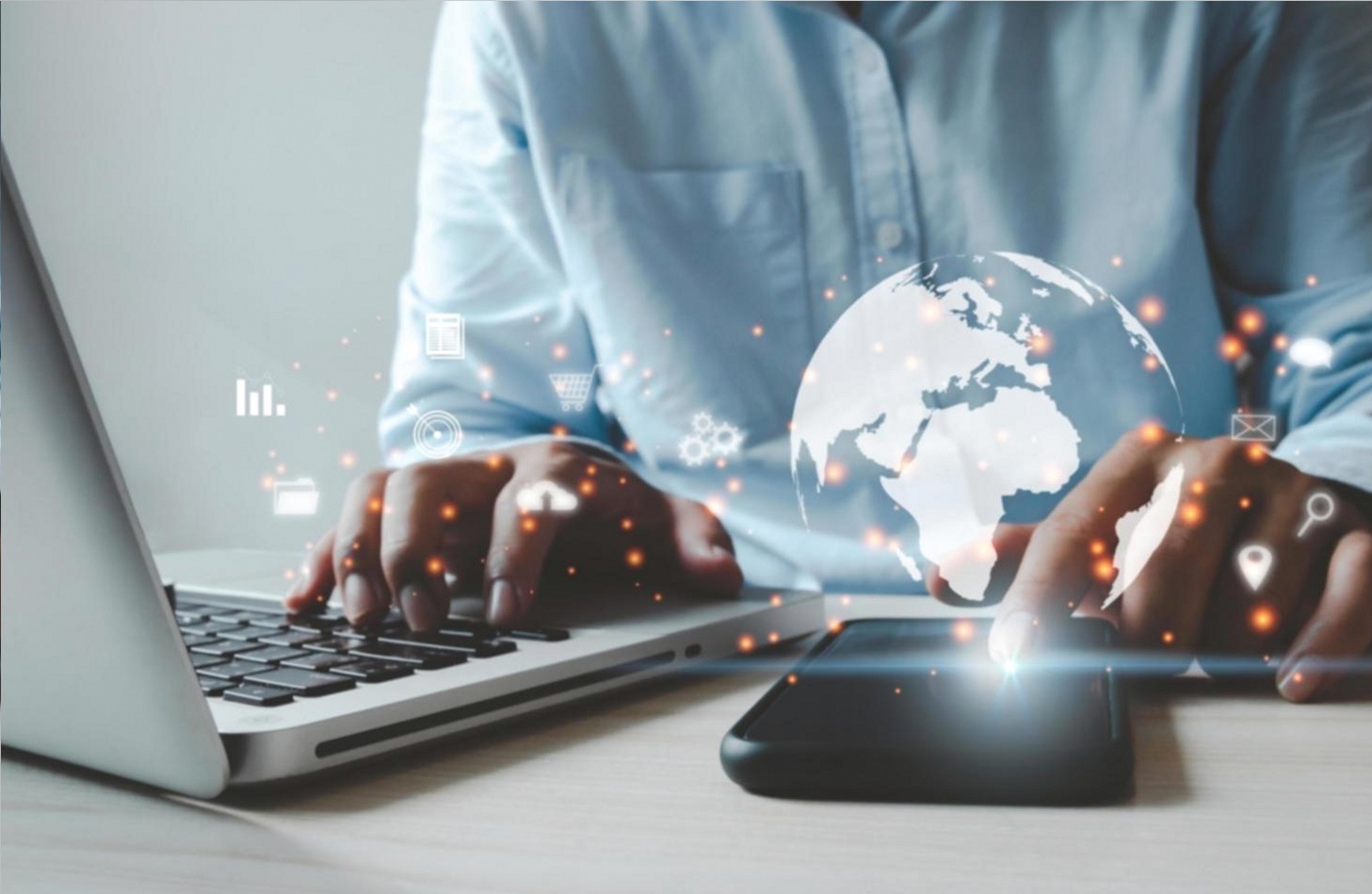Студент працює з платформою NLP